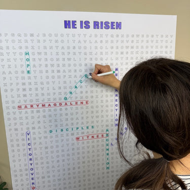 He Is Risen Giant Word Search Puzzle